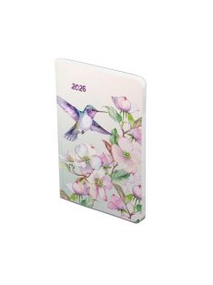   TOPTIMER Naptár, tervező, B6, heti, TOPTIMER, "Joy flexi", kolibri