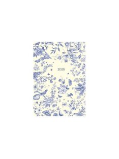   TOPTIMER Naptár, tervező, B6, heti, TOPTIMER "Joy", kékfestő