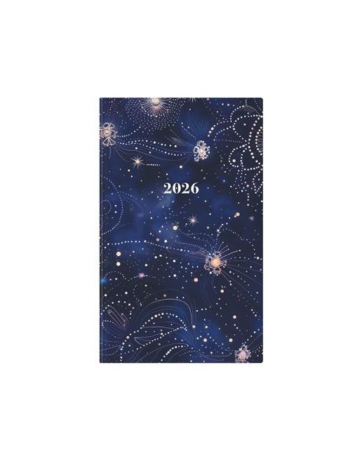 TOPTIMER Naptár, tervező, A5, heti, keskeny, TOPTIMER, "Joy", galaxis