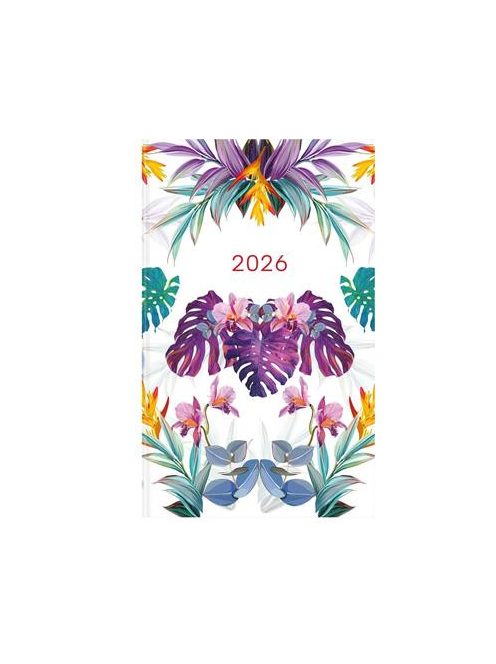 TOPTIMER Naptár, tervező, A5, heti, keskeny, TOPTIMER, "Joy", pálma