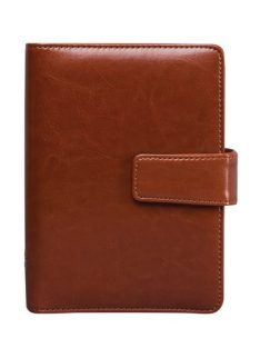   SATURNUS Kalendárium, gyűrűs, betétlapokkal, "L", műbőr, SATURNUS, "223", barna