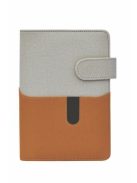 SATURNUS Kalendárium, gyűrűs, betétlapokkal, "L", műbőr, SATURNUS, "229", szürke-barna