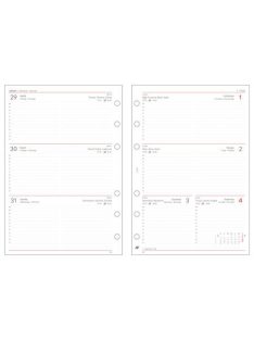   SATURNUS Kalendárium betét, tervező, heti, "L", SATURNUS, chamois 2026