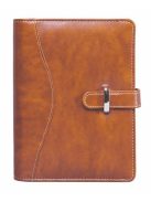 SATURNUS Kalendárium, gyűrűs, betétlapokkal, "L", műbőr, SATURNUS, "437", világosbarna