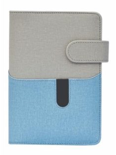   SATURNUS Kalendárium, gyűrűs, betétlapokkal, "M", műbőr, SATURNUS, "229", szürke-kék