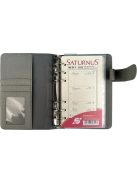 SATURNUS Kalendárium, gyűrűs, betétlapokkal, "M", műbőr, SATURNUS, "229", szürke-szürke