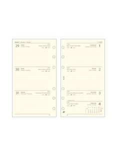   SATURNUS Kalendárium betét, tervező, heti, "M", SATURNUS, chamois 2026