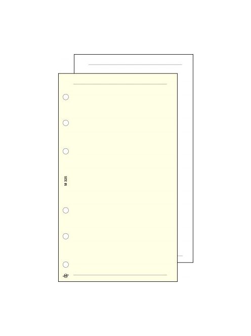 SATURNUS Kalendárium betét, jegyzetlap, "M", sima, SATURNUS, chamois