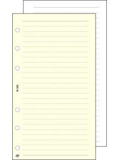   SATURNUS Kalendárium betét, jegyzetlap, "M", vonalas, SATURNUS, chamois