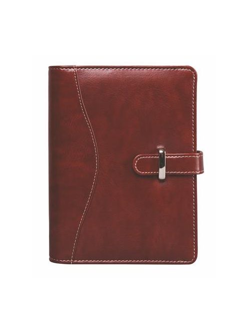 SATURNUS Kalendárium, gyűrűs, betétlapokkal, "M", műbőr, SATURNUS, "437", bordó