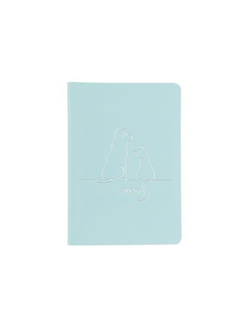 TOPTIMER Naptár, tervező, A5, heti, TOPTIMER "Pastel", kék