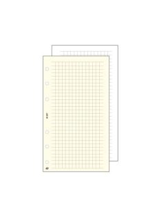   SATURNUS Kalendárium betét, jegyzetlap, "S", kockás, SATURNUS, fehér