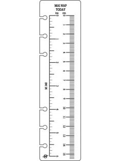   SATURNUS Kalendárium betét, vonalzó, "S", SATURNUS