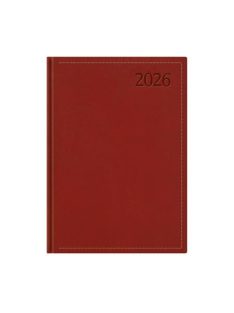   TOPTIMER Naptár, tervező, A4, heti, TOPTIMER "Traditional", bordó