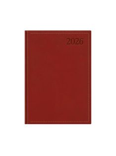   TOPTIMER Naptár, tervező, B5, heti, TOPTIMER "Traditional", bordó