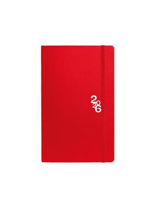 TOPTIMER Naptár, tervező, A5, heti, TOPTIMER "Rainbow", piros