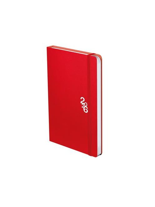 TOPTIMER Naptár, tervező, A5, heti, TOPTIMER "Rainbow", piros