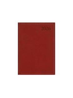   TOPTIMER Naptár, tervező, A5, napi, TOPTIMER "Traditional", bordó