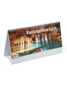 TOPTIMER Naptár, asztali, álló, TOPTIMER "Fantasztikus tájak"