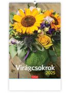 TOPTIMER Naptár, fali, TOPTIMER "Virágcsokrok"