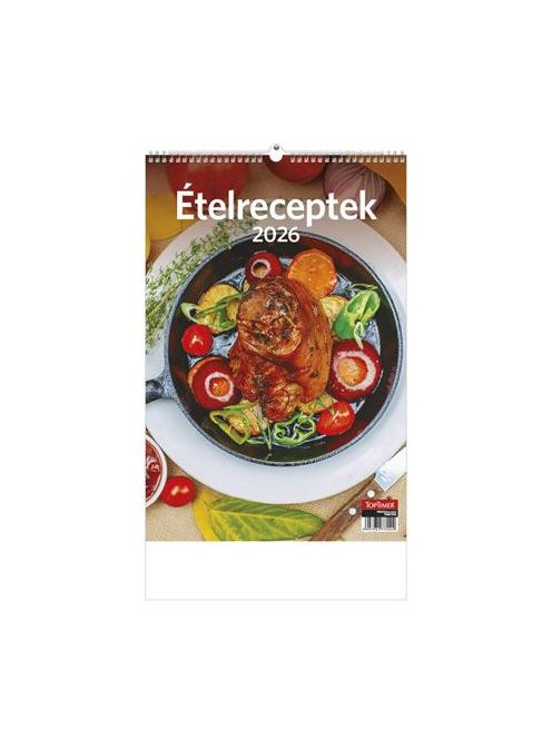 TOPTIMER Naptár, fali, TOPTIMER "Ételreceptek"