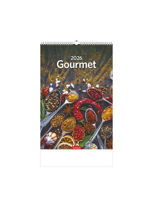TOPTIMER Naptár, fali, TOPTIMER "Gourmet"