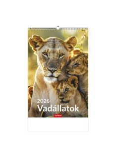 TOPTIMER Naptár, fali, TOPTIMER "Vadállatok"