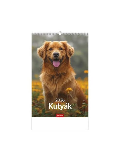 TOPTIMER Naptár, fali, TOPTIMER "Kutyák"