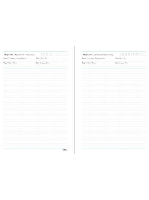 TOPTIMER Tárgyalási napló, B5, TOPTIMER, "Traditional", zöld