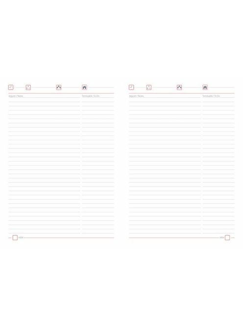 DAYLINER Tárgyalási napló, B5, DAYLINER, "Memphis", bézs-padlizsán