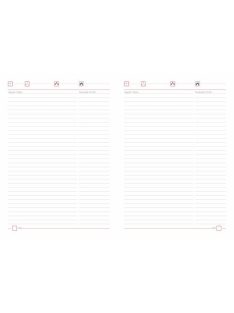   DAYLINER Tárgyalási napló, B5, DAYLINER, "Memphis", piros-szürke