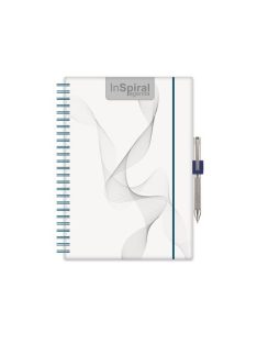   DAYLINER Naptár, tervező, A5, heti, DAYLINER, "InSpiral", fehér-kék