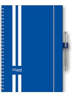   DAYLINER Naptár, tervező, A5, heti, DAYLINER, "InSpiral GT", kék-fehér