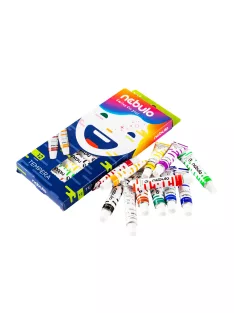 Tempera készlet, 12 ml, Nebulo 12 klf. szín