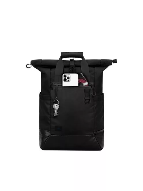 RIVACASE Notebook hátizsák, 15,6", rolltop, 25L, RIVACASE "5321 Dijon", fekete