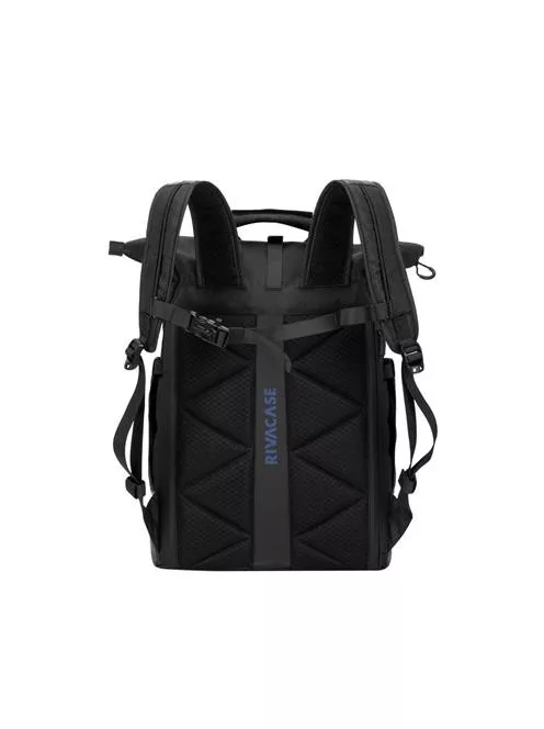 RIVACASE Notebook hátizsák, 15,6", rolltop, 25L, RIVACASE "5321 Dijon", fekete