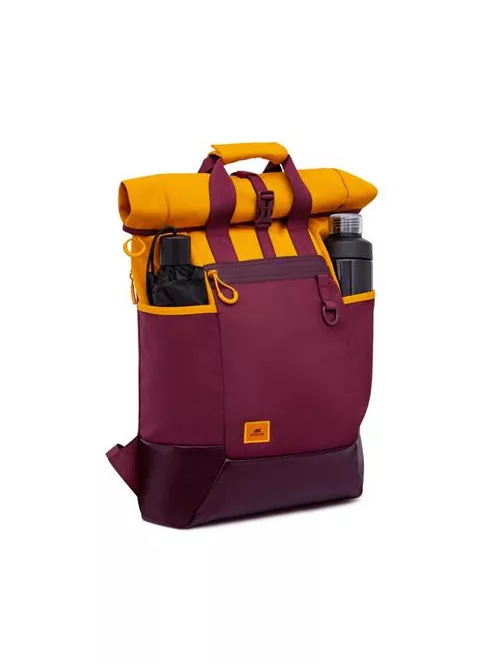 RIVACASE Notebook hátizsák, 15,6", rolltop, 25L, RIVACASE "5321 Dijon", bordó