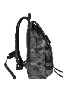   RIVACASE Notebook hátizsák, 15,6", rolltop, 15L, RIVACASE "7621 Sherwood", szürke-terepminta