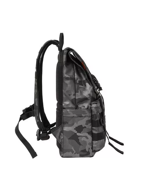 RIVACASE Notebook hátizsák, 15,6", rolltop, 15L, RIVACASE "7621 Sherwood", szürke-terepminta