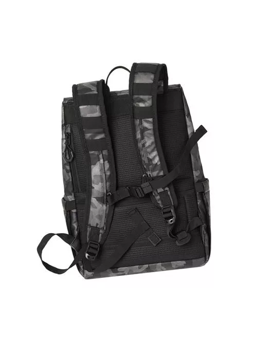 RIVACASE Notebook hátizsák, 15,6", rolltop, 15L, RIVACASE "7621 Sherwood", szürke-terepminta