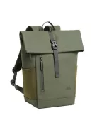 RIVACASE Notebook hátizsák, 14", 17L, rolltop, RIVACASE "Eden ECO 7826", olivazöld