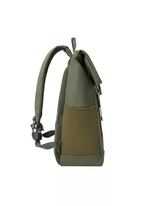 RIVACASE Notebook hátizsák, 14", 17L, rolltop, RIVACASE "Eden ECO 7826", olivazöld