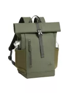 RIVACASE Notebook hátizsák, 14", 17L, rolltop, RIVACASE "Eden ECO 7826", olivazöld