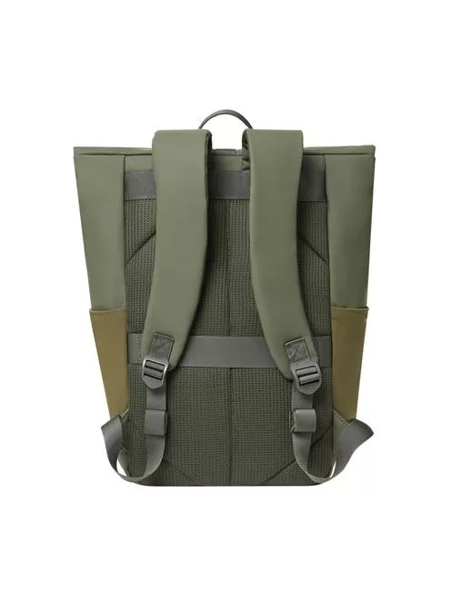 RIVACASE Notebook hátizsák, 14", 17L, rolltop, RIVACASE "Eden ECO 7826", olivazöld