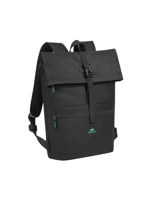 RIVACASE Notebook hátizsák, 15,6", rolltop, 15L, RIVACASE "Gremio ECO 5567", fekete