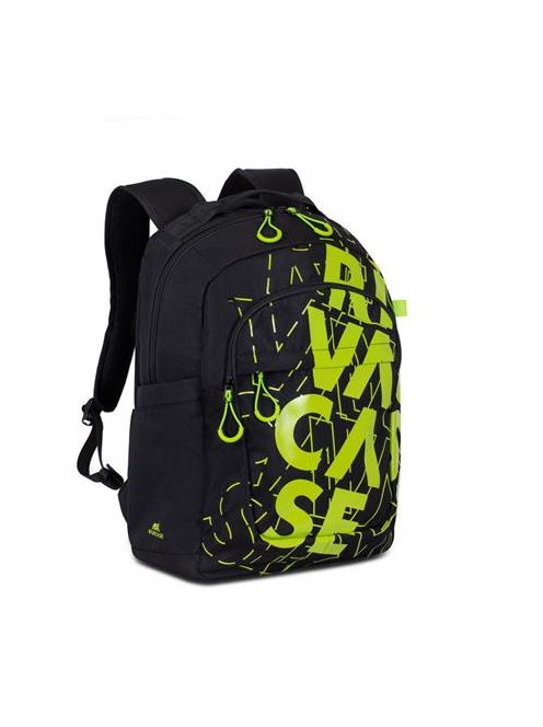 RIVACASE Notebook hátizsák, 15,6", 30L, RIVACASE "5430 Heide Urban", fekete-lime