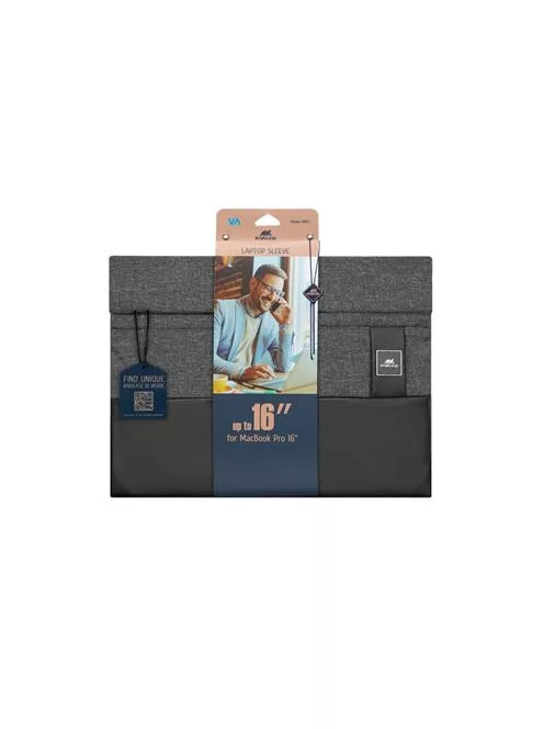 RIVACASE Notebook tok, 15,6", MacBook Pro 16/Ultrabook, RIVACASE "Lantau 8805", fekete