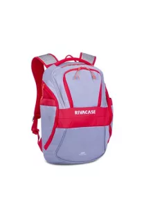   RIVACASE Notebook hátizsák, 15,6", 20L, RIVACASE "5225 Mercantour", szürke-piros