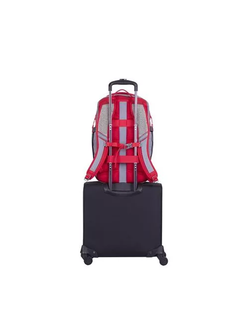 RIVACASE Notebook hátizsák, 15,6", 20L, RIVACASE "5225 Mercantour", szürke-piros