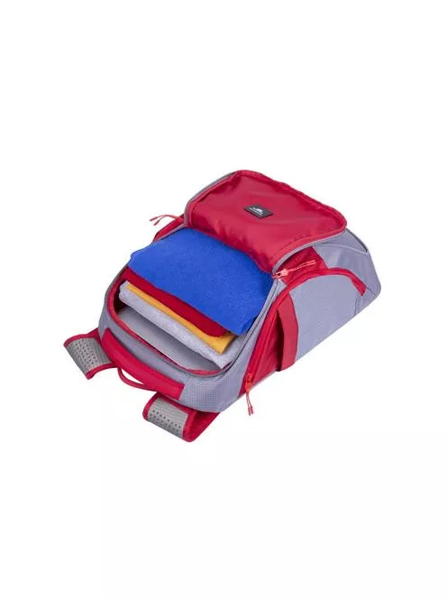 RIVACASE Notebook hátizsák, 15,6", 20L, RIVACASE "5225 Mercantour", szürke-piros